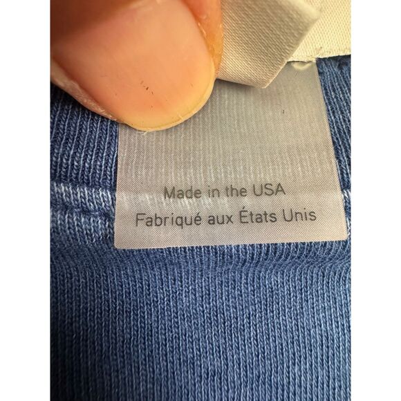 CURRENT ELLIOTT The Long Sleeve Beatnik Dress in Washed Blue Ground with Stars - Picture 7 of 8